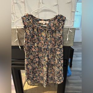 Loft floral sleeveless top